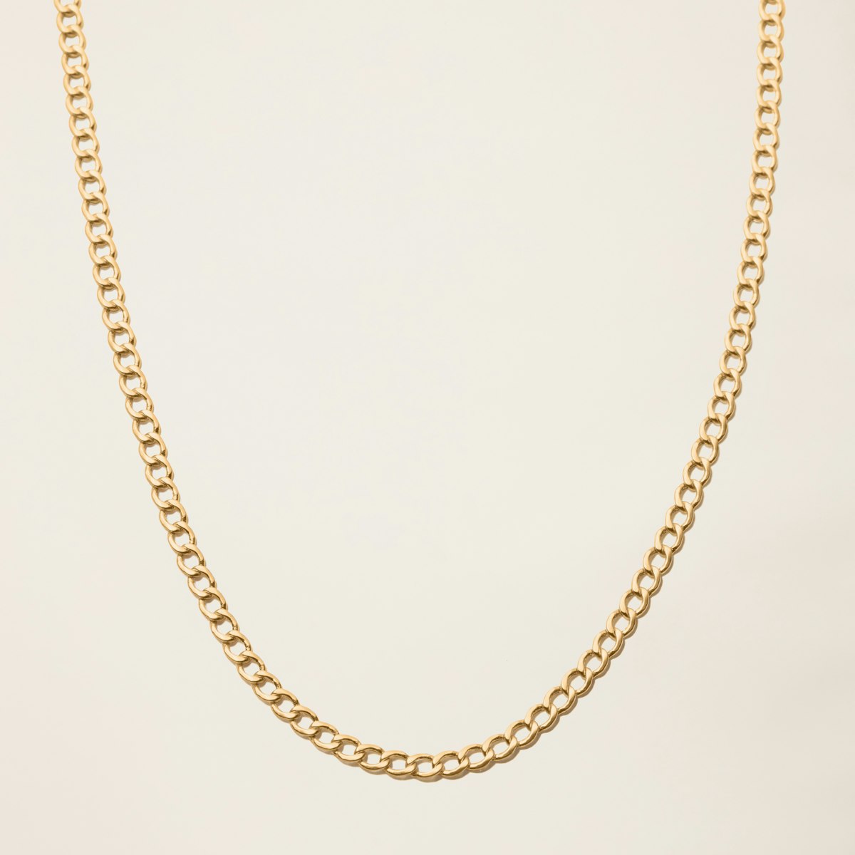 14k Solid Gold Curb Chain