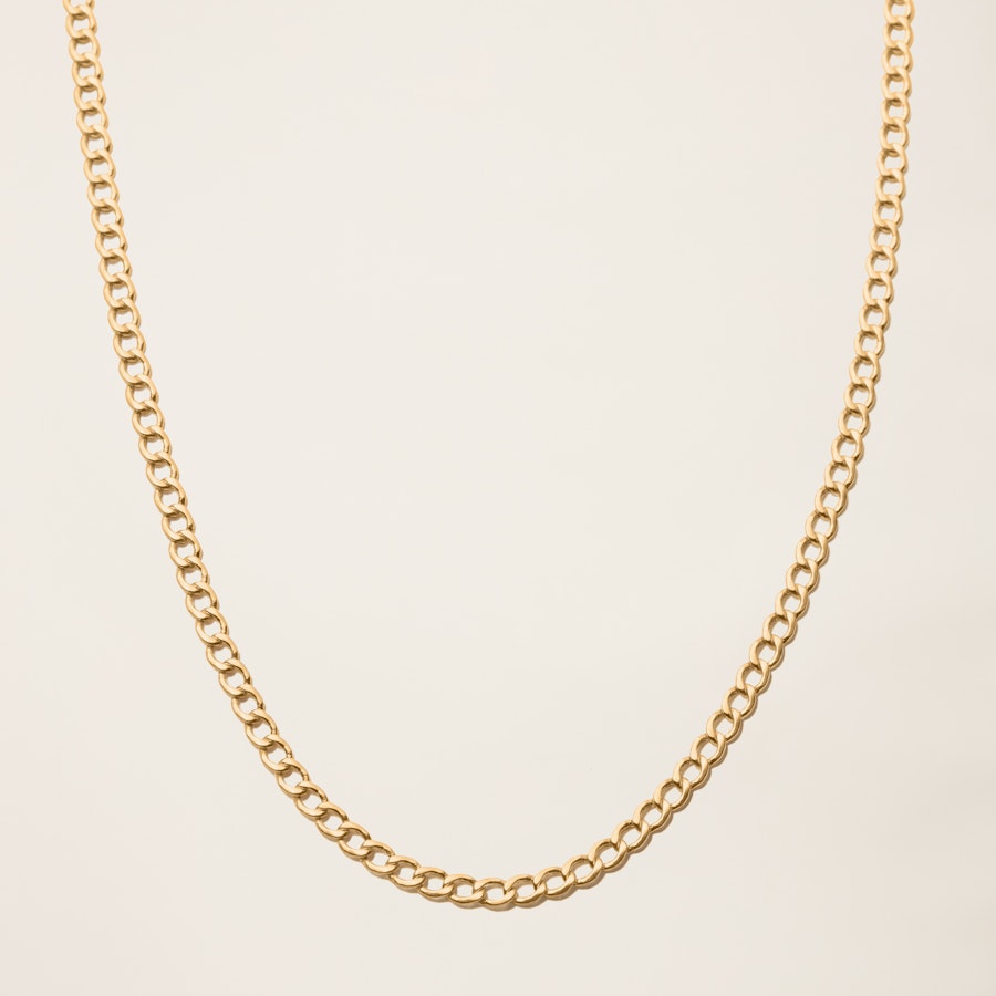 Italic - 14k Solid Gold Curb Chain